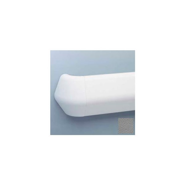 Pawling Flex-Action Triangular Handrail/Wall Guard, 5 3/8" Face, Aluminum Retainer, 12' Long, Gray BR-800-12-5 - main